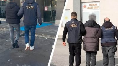 Erzincan’da Sosyal Medya hesapları üzerinden terör örgütü propagandası yaptıkları tespit