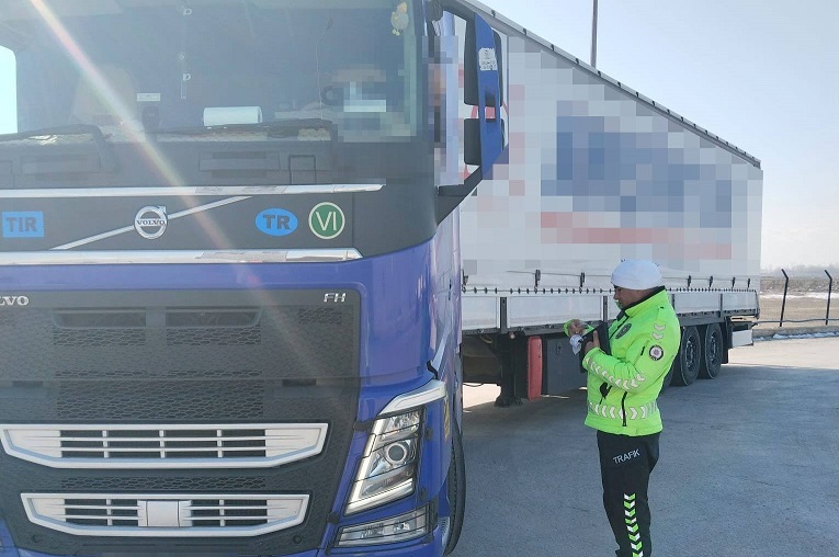 Erzincan İl Emniyet Müdürlüğü Bölge Trafik Denetleme Şube Müdürlüğü personelleri