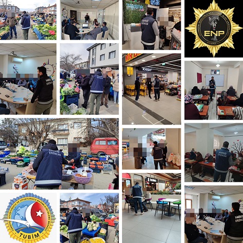 Erzincan İl Emniyet Müdürlüğü Narkotik Suçlarla Mücadele Şube Müdürlüğü personelleri