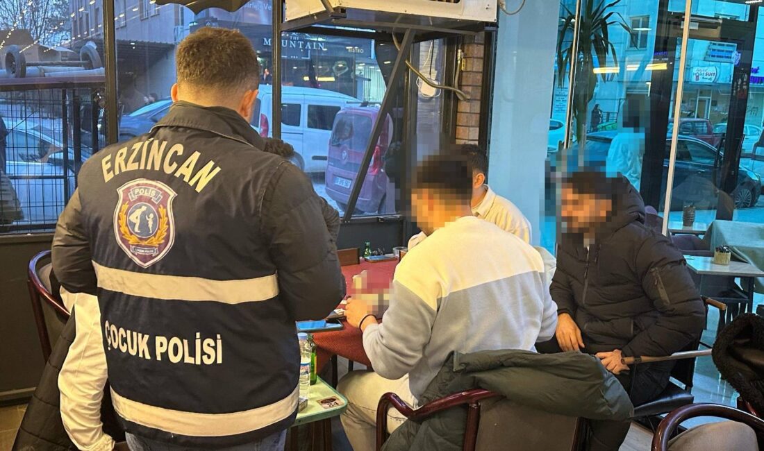 Erzincan İl Emniyet Müdürlüğü Çocuk Şube Müdürlüğü personelince, Kıraathane ve