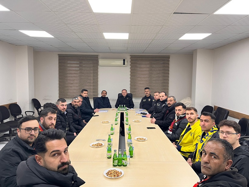 Erzincan İl Emniyet Müdürlüğü, 24Erzincanspor taraftar temsilcileri ve kulüp yöneticileriyle