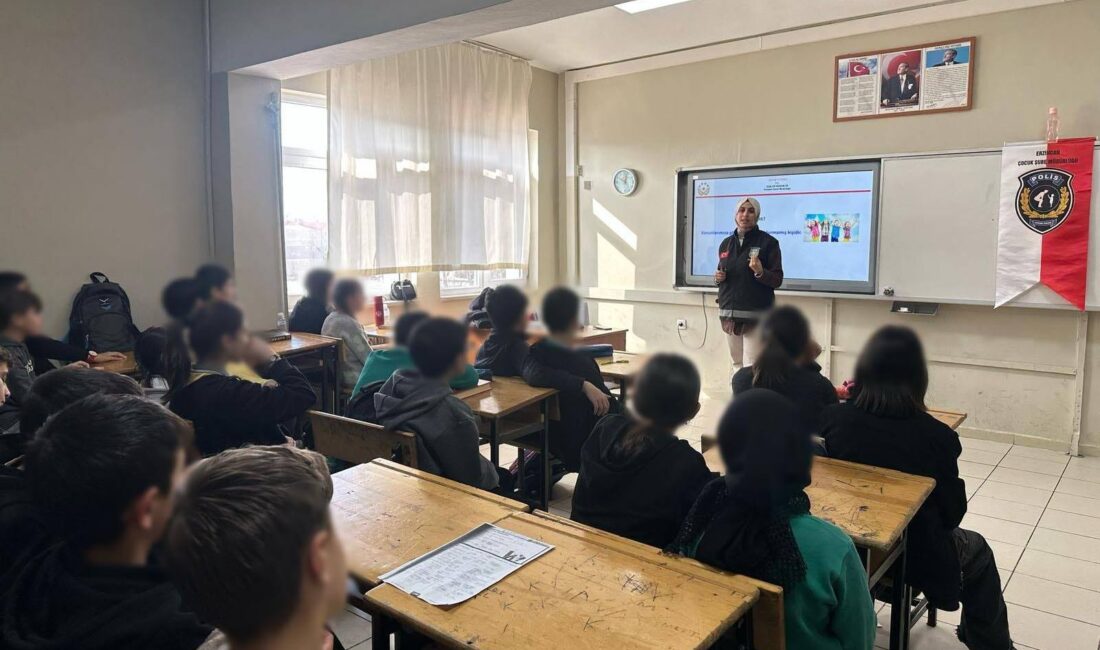 Erzincan İl Emniyet Müdürlüğü Çocuk Şube Müdürlüğü koordinesinde Trafik Tescil