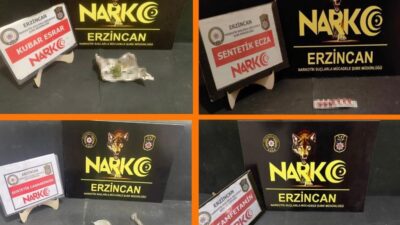 Uyuşturucu ile mücadelesini aralıksız sürdüren Erzincan Polisi gerçekleştirdiği çalışma kapsamında,