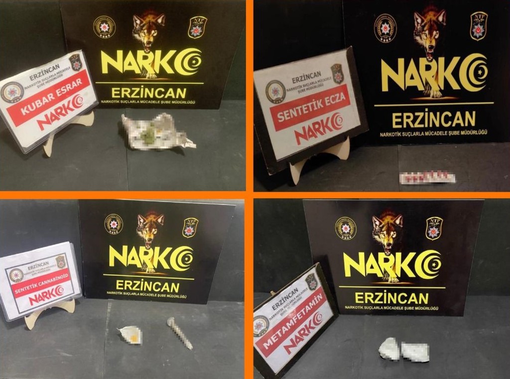 Uyuşturucu ile mücadelesini aralıksız sürdüren Erzincan Polisi gerçekleştirdiği çalışma kapsamında,