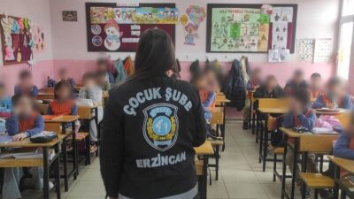Erzincan İl Emniyet Müdürlüğü Çocuk Şube Müdürlüğü koordinesinde Trafik Tescil