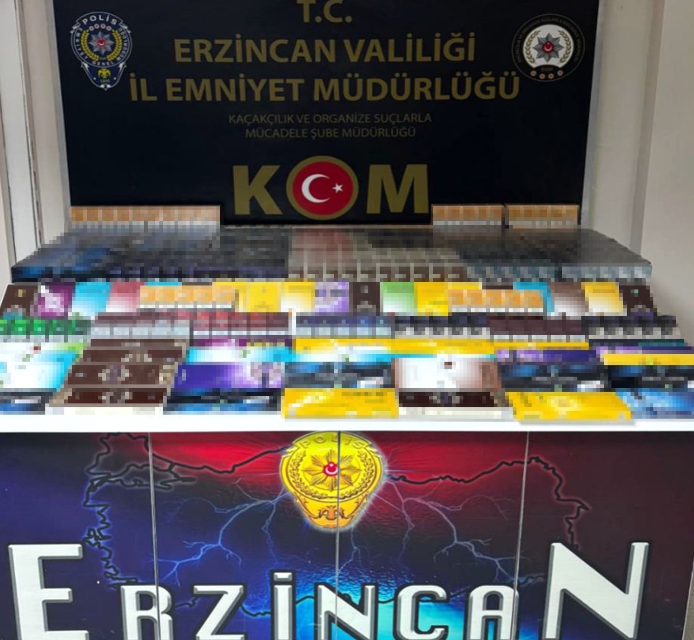 Kaçakçılara yönelik çalışmalarını aralıksız sürdüren Erzincan Polisi yaptığı uygulamada 185
