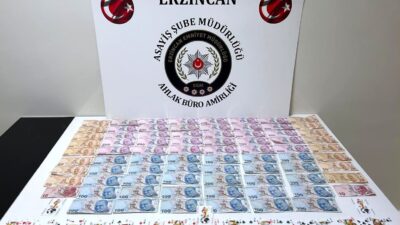 Erzincan polisi bir oyun salonunda kumar oynandığı ihbarı üzerine yapılan