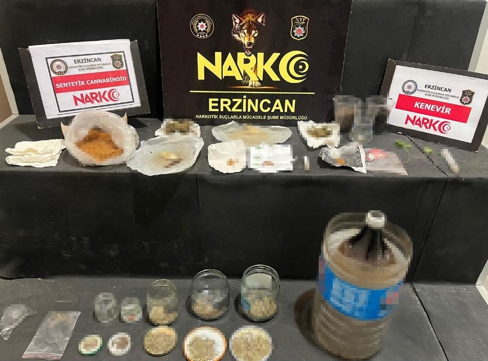 Uyuşturucu ile mücadelesini aralıksız sürdüren Erzincan Polisi gerçekleştirdiği çalışma kapsamında,