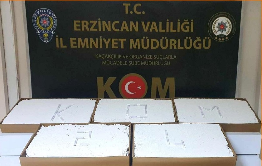 Kaçakçılık ile mücadelesini aralıksız sürdüren Erzincan Polisi Erzincan İl genelinde