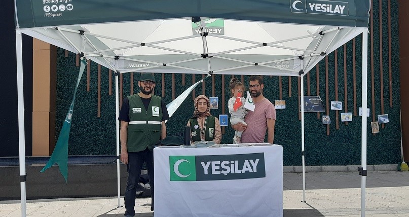 Yeşilay Erzincan Şubesi, "31 Mayıs dünya Tütünsüz Günü" dolayısıyla stant