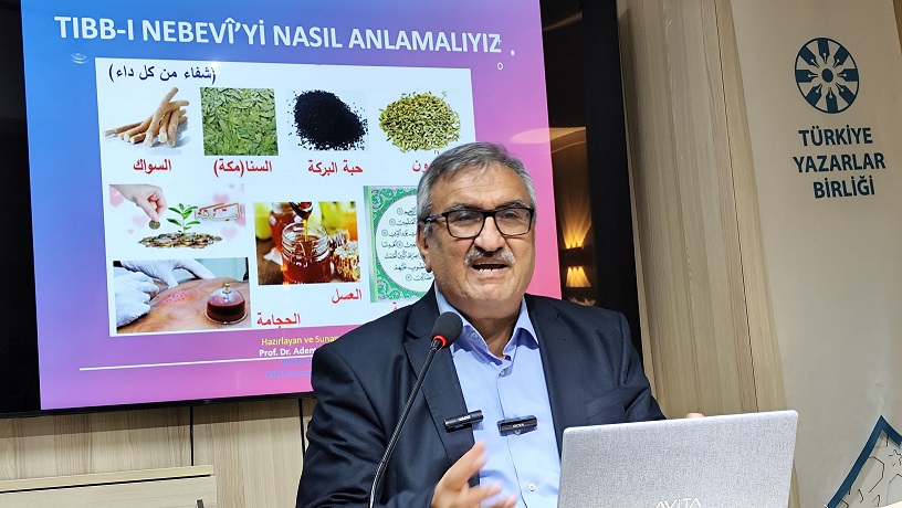 Türkiye Yazarlar Birliği Erzincan Şubesi'nin düzenlediği etkinlikte Prof. Dr. Adem