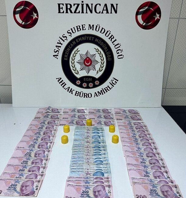 Erzincan polisi bir işletmede kumar oynandığı ihbarı üzerine yapılan operasyonda