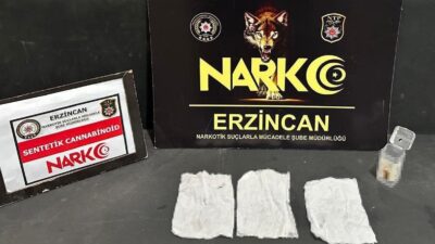 Uyuşturucu ile mücadelesini aralıksız sürdüren Erzincan Polisi gerçekleştirdiği çalışma kapsamında,
