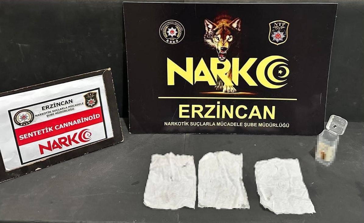 Uyuşturucu ile mücadelesini aralıksız sürdüren Erzincan Polisi gerçekleştirdiği çalışma kapsamında,