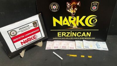 Uyuşturucu ile mücadelesini aralıksız sürdüren Erzincan Polisi gerçekleştirdiği çalışma kapsamında,