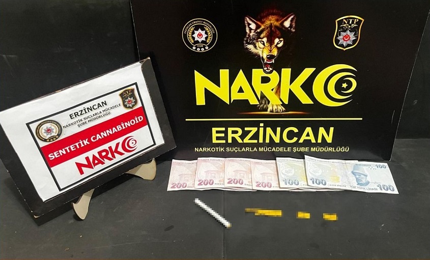 Uyuşturucu ile mücadelesini aralıksız sürdüren Erzincan Polisi gerçekleştirdiği çalışma kapsamında,