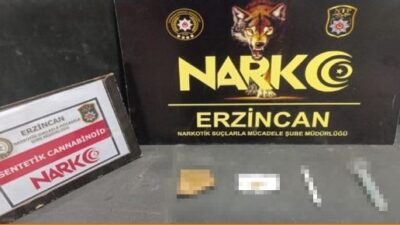 Uyuşturucu ile mücadelesini aralıksız sürdüren Erzincan Polisi gerçekleştirdiği çalışma kapsamında,