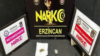 Uyuşturucu ile mücadelesini aralıksız sürdüren Erzincan Polisi gerçekleştirdiği çalışma kapsamında,