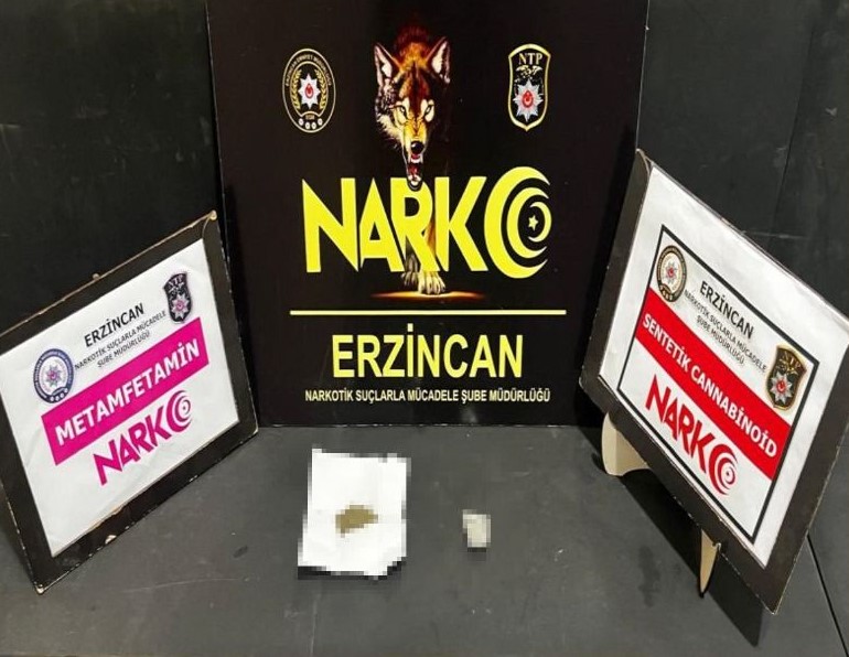 Uyuşturucu ile mücadelesini aralıksız sürdüren Erzincan Polisi gerçekleştirdiği çalışma kapsamında,