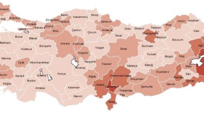 Adrese Dayalı Nüfus Kayıt Sistemi (ADNKS) sonuçlarına göre, Türkiye'de 2008