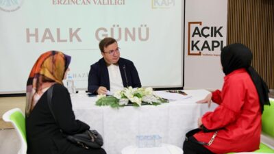 Erzincan Valisi Hamza Aydoğdu, “Halk Günü Buluşmaları” kapsamında vatandaşlarla bir