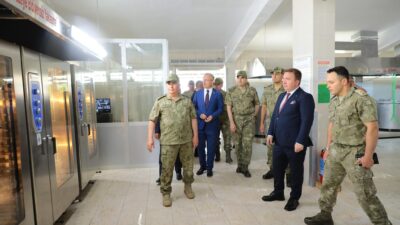 3'üncü Ordu Komutanlığında bulunan ve Erzincan Valiliğinin katkılarıyla yenilenen mutfağın