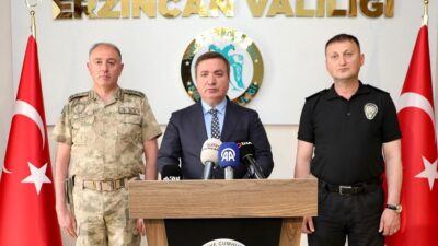 Erzincan Valisi Hamza Aydoğdu, kentte yürütülen asayiş olaylarıyla ilgili bilgi