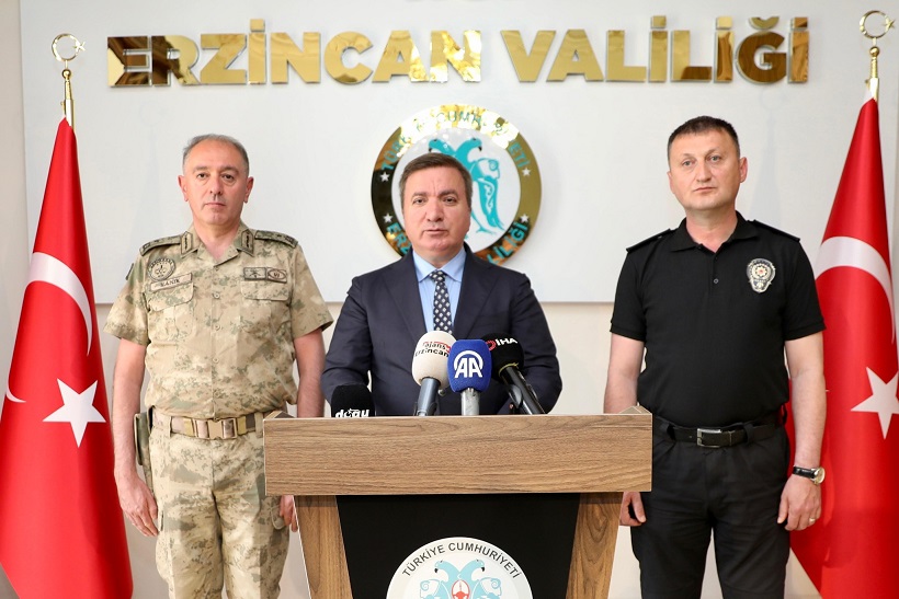 Erzincan Valisi Hamza Aydoğdu, kentte yürütülen asayiş olaylarıyla ilgili bilgi