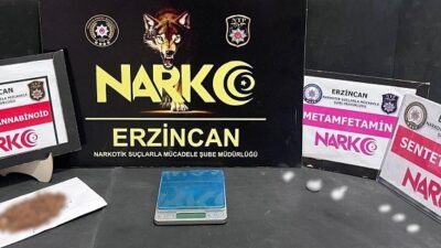 Uyuşturucu ile mücadelesini aralıksız sürdüren Erzincan Polisi gerçekleştirdiği çalışma kapsamında,