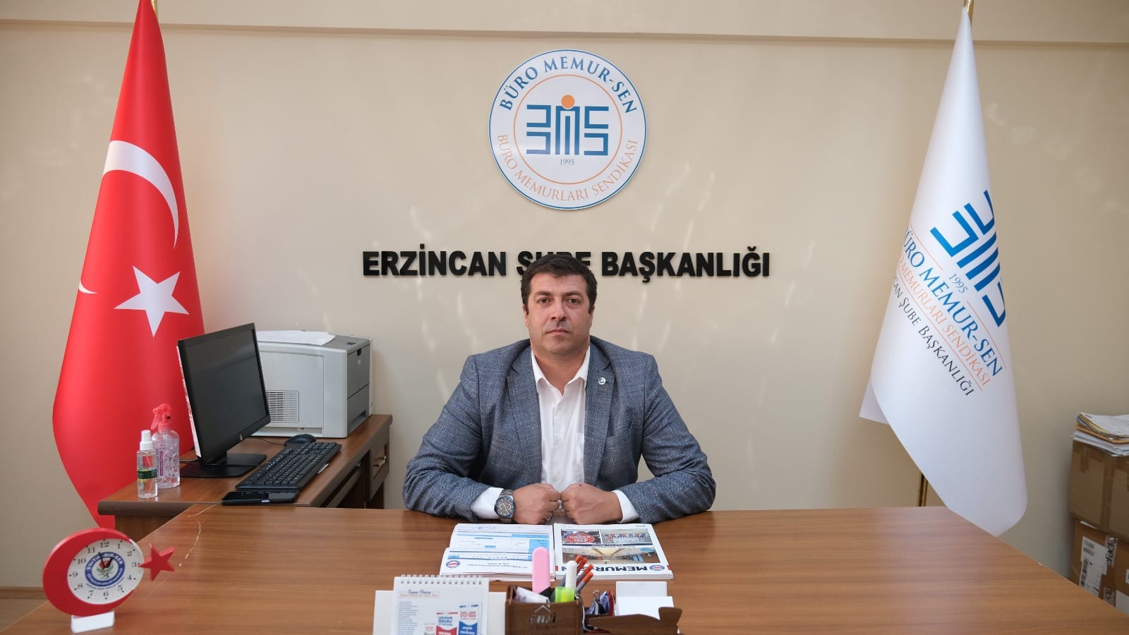 Büro Memur-Sen Erzincan Şube Başkanı Rıza Tuğrul Karagöz 1 Ağustos