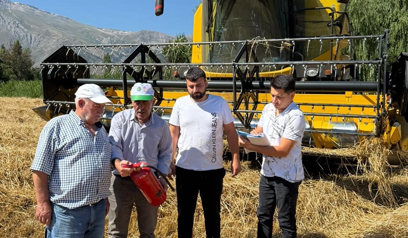 Temmuz ayının ortalarının gelmesiyle birlikte Erzincan’da buğday hasadı da başladı.