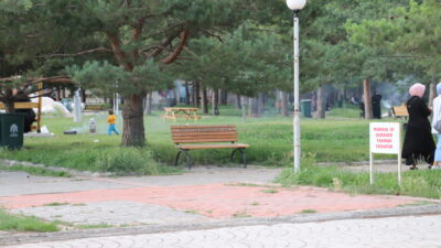 Yaz sezonunun gelmesiyle birlikte buldukları her yeşil alanda mangal yapan