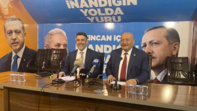 AK Parti Erzincan İl Başkanı Alpay Kabadayı ve Milletvekili Süleyman