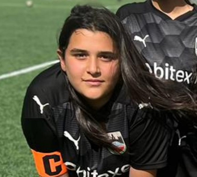 Erzincan Genclerbirligi Kadın Futbol Takımı altyapısından yetişen genç yetenek Zeynep