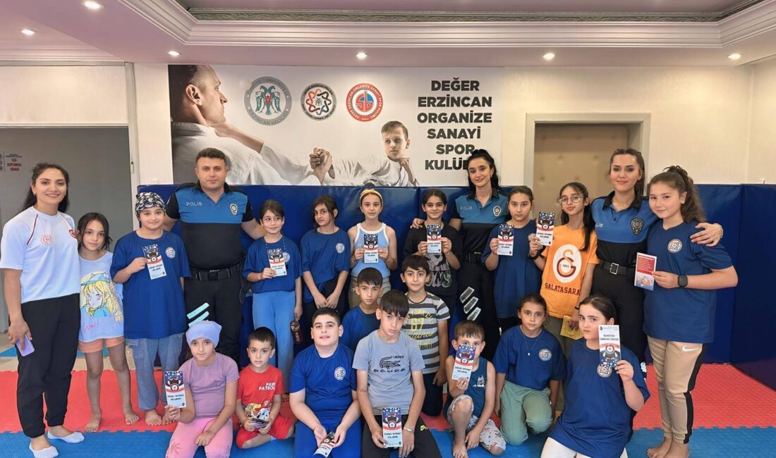 Erzincan Polisi Değer Erzincan spor okullarında bilgilendirme faaliyetlerini devam ettiriyor.