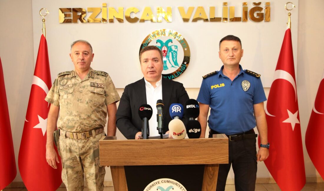 Erzincan Valisi Hamza Aydoğdu, kentte yürütülen asayiş olaylarıyla ilgili bilgi