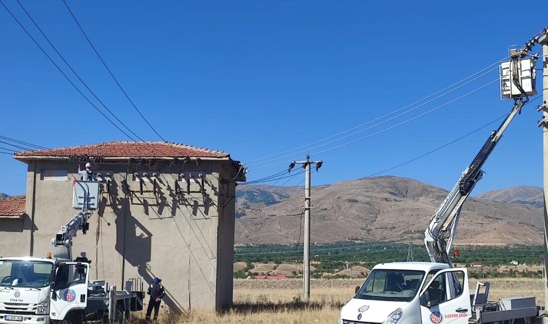 Erzincan Organize ve Sanayi Bölgesinde elektrik bakın ve onarımı planlı