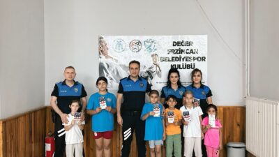 Erzincan Polisi Değer Erzincan spor okullarında bilgilendirme faaliyetlerini devam ettiriyor.