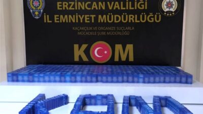 Kaçakçılık ile mücadelesini aralıksız sürdüren Erzincan Polisi Erzincan İl genelinde