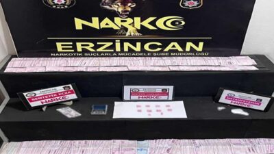 Uyuşturucu ile mücadelesini aralıksız sürdüren Erzincan Polisi gerçekleştirdiği çalışma kapsamında,