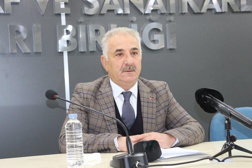 Erzincan Esnaf ve Sanatkârlar Odaları Birliği Başkanı Bedir Limon bazı