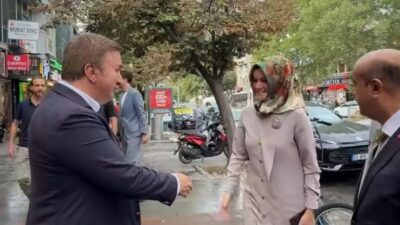 Erzincan Valisi Hamza Aydoğdu, Erzincan’ın işlek caddelerinden Ordu Caddesi’nde dolaşırken