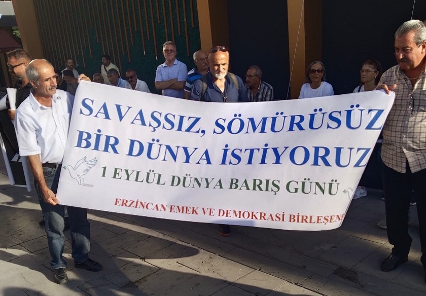 Erzincan Emek ve Demokrasi Bileşenleri; 1 Eylül Dünya Barış Günü