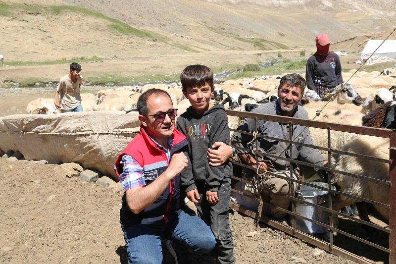Yaylacılığın yoğun olarak görüldüğü Erzincan'da 2.000-3.000 metre yükseklikte yaz boyunca