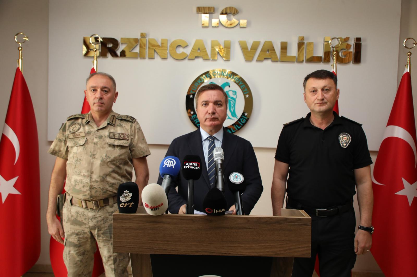 Erzincan Valisi Hamza Aydoğdu Ağustos ve Eylül aylarında Erzincan İl