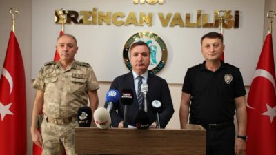 Erzincan Valisi Hamza Aydoğdu, kentte yürütülen asayiş olaylarıyla ilgili bilgi