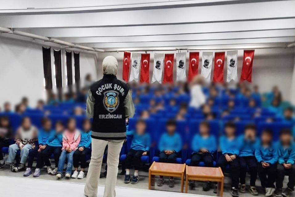 Erzincan İl Emniyet Müdürlüğü Çocuk Şube Müdürlüğü koordinesinde planlanan bilgilendirme