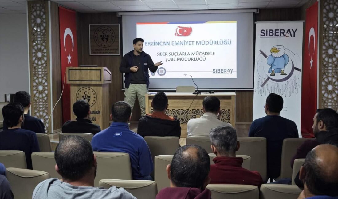 Erzincan İl Emniyet Müdürlüğü SİBER Suçlarla Mücadele Şube Müdürlüğü personelince,