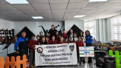 Asayiş Daire Başkanlığı koordinesinde, Erzincan İl Emniyet Müdürlüğü Toplum Destekli
