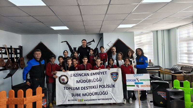 Asayiş Daire Başkanlığı koordinesinde, Erzincan İl Emniyet Müdürlüğü Toplum Destekli